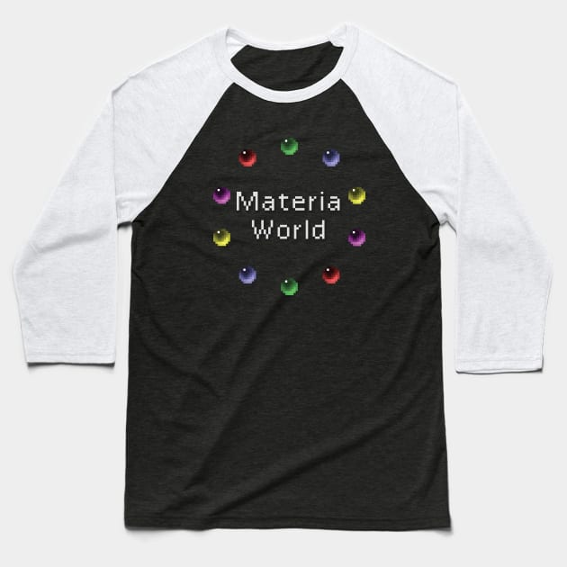 Materia World Baseball T-Shirt by inotyler